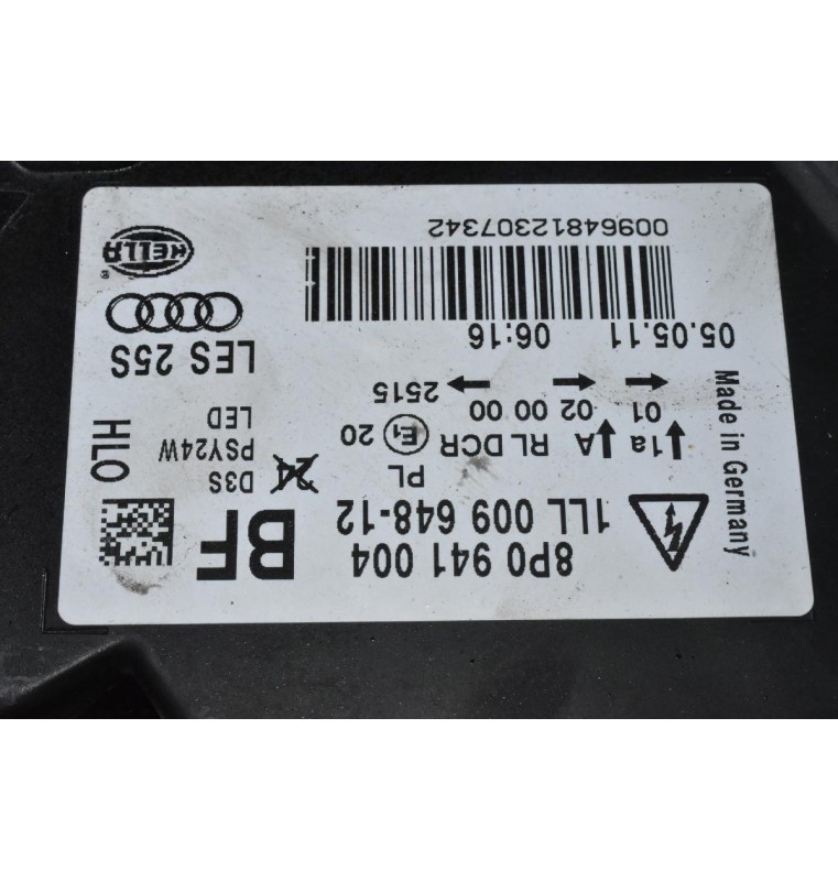 Φανάρι Εμπρός Δεξιά Audi A3 / S3 2007-2013 8P0941004BF 8K0941597C (Γνήσιο) (Xenon)