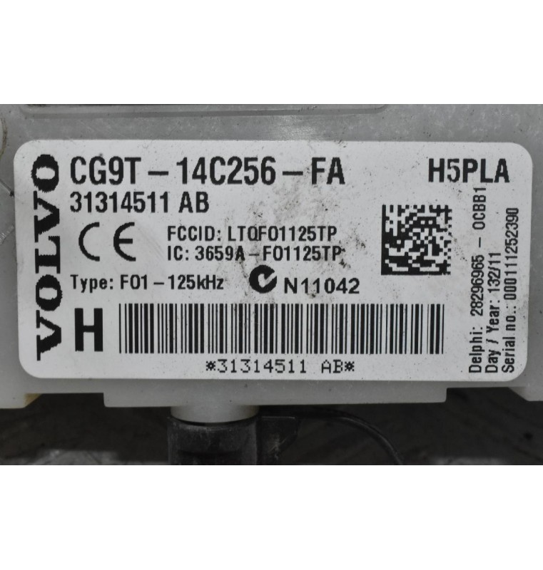 Εγκέφαλος / Πλακέτα Ελέγχου Άνεσης Volvo S60 V60 V70 S80 XC60 2010-2025 31314511 AB CG9T-14C256-FA (Γνήσιο) (CEM - Central Electronic Module) (Με Ασφαλειοθήκη)