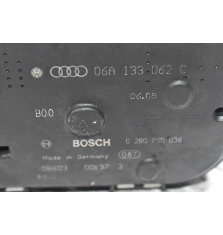 Πεταλούδα Γκαζιού Audi A3 TT 1.8T 20VT 2000-2005 (Γνήσια) 06A133062C 0280750036 (Seat Ibiza Leon Toledo / Skoda Octavia / Volkswagen Golf Bora Beetle)