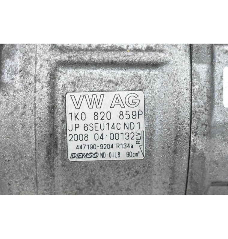 Κομπρεσέρ Aircondition A/C Volkswagen Golf Jetta Passat Eos Scirocco Tiguan Caddy Touran 1.4 1.8 2.0 TSI TFSI 2005-2012 1K0820859P 447190-9204 (Seat / Audi / Skoda) CAXA CAVE CTHA CBZB CBZA BZB CDAA