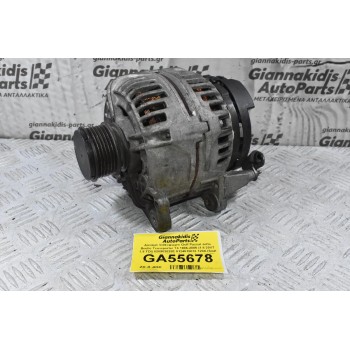 Δυναμό Volkswagen Golf Passat Jetta Beetle Transporter T4 1996-2006 (1.8 20VT 1.9 TDI) 028903028E 0124515010 120A (Seat Leon Toledo / Skoda Octavia / Audi A3 TT)