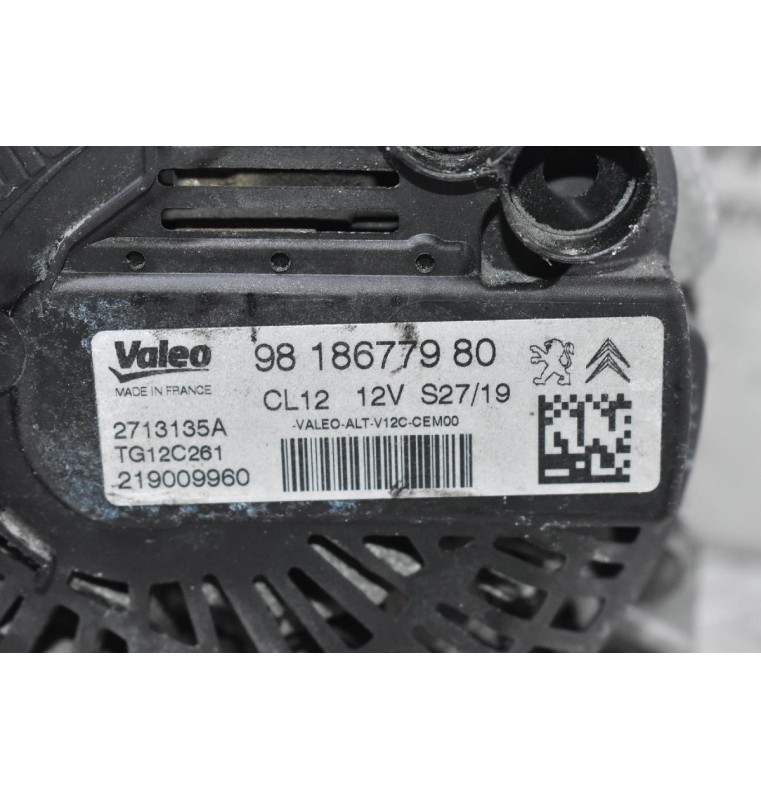 Δυναμό Peugeot 208 2008 308 108 3008 1.2 Turbo 2017-2021 9818677980 (Citroen C1 C3 C4 C-Elysee Berlingo DS3 / Opel Combo Crossland) HN01 HM01 EB2 EB2DTS EB2DT EB2F HMP HMW HNY HNV HNW