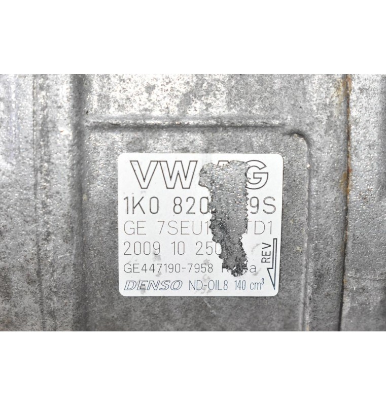 Κομπρεσέρ A/C Audi A4 A3 Q3 TT 1.4 1.8 2.0 TSI TFSI 2008-2020 1Κ0820859S CDA BZB CCZ CCT (Volkswagen Golf Scirocco Tiguan Passat Jetta Passat Eos / Seat Leon Toledo Altea / Skoda Octavia SuperB Yeti)