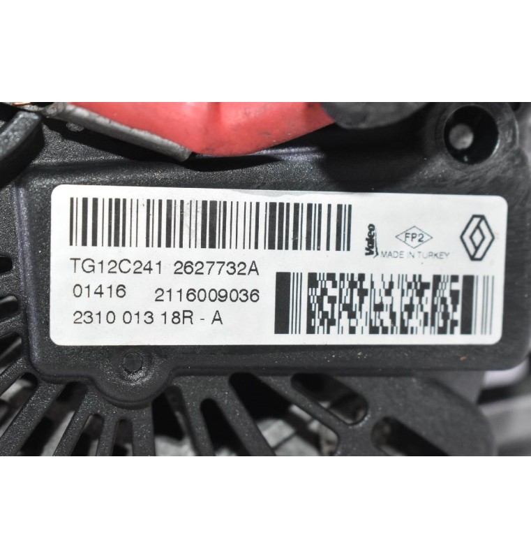 Δυναμό Nissan Juke - Qashqai 1.5 DCI K9K 677 2010-2019 231001318R-A TG12C241 (Renault Clio / Captur)