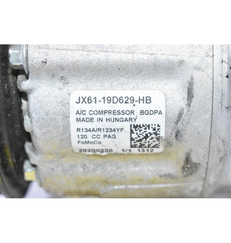Κομπρεσέρ Aircondition A/C Ford Puma - Fiesta - Focus 1.0 Ecoboost B7JA / B7JB / B7JE 2019-2023 JX61-19D629-HB (Γνήσιο)