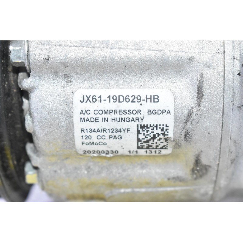 Κομπρεσέρ Aircondition A/C Ford Puma - Fiesta - Focus 1.0 Ecoboost B7JA / B7JB / B7JE 2019-2023 JX61-19D629-HB (Γνήσιο)