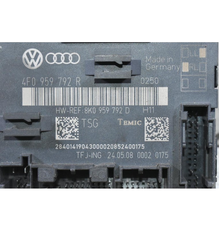 Πλακέτα Πόρτας Audi Q7 A6 S6 2005-2020 4F0959792R 8K0959792D (Γνήσια)