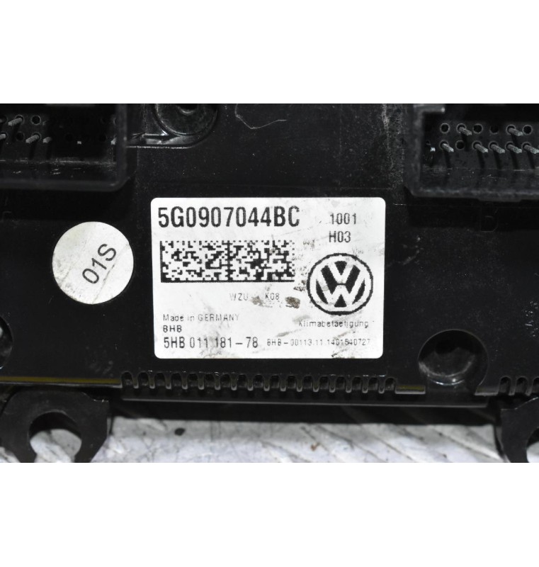 Χειριστήριο Κλιματισμού Volkswagen Golf 7 2013-2020 5G0907044BC (Γνήσιο) (Seat Leon Audi A3 Skoda Octavia) (Μικρή Φθόρα)