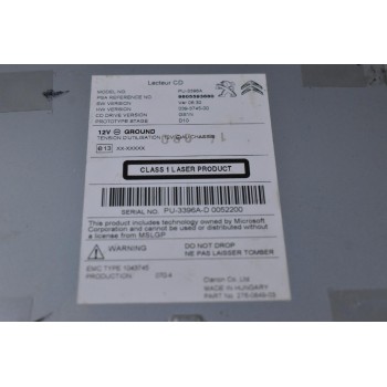 Πλακέτα Ραδιου CD / Ηχου / Πλοηγησης Peugeot 308 2013-2022 9805593680 (Citroen C4 / DS4) (Γνήσια)