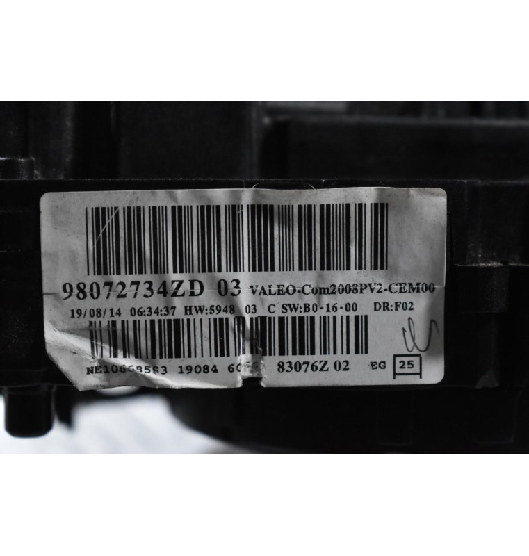 Διακόπτες Φώτων / Υαλοκαθαριστήρων / Cruise Control Peugeot 308 2013-2022 98072734ZD (Citroen C4) (Γνήσιο)