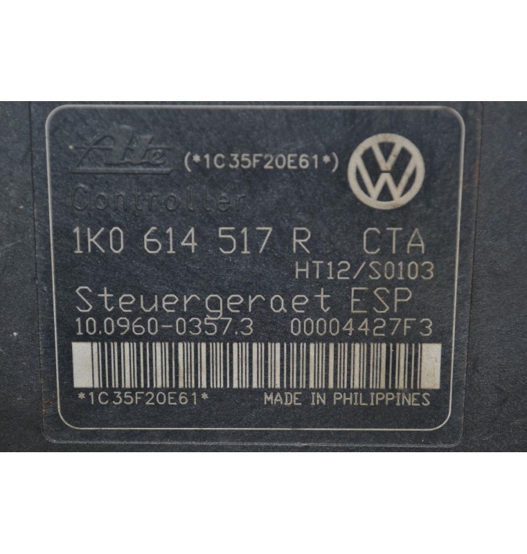 Μονάδα ABS Volkswagen Golf / Caddy / Touran 2006-2015 1K0614517R (Γνήσια) (Seat Leon - Toledo - Altea / Skoda Octavia / Audi A3)