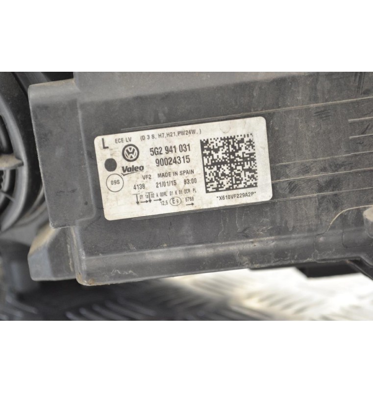 Φανάρι Εμπρός Αριστερό Volkswagen Golf 2012-2020 5G2941031 90024315
