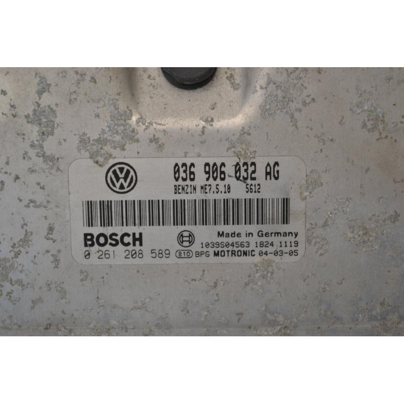 Εγκέφαλος Volkswagen Golf 2003-2006 036906032AG ME7.5.10 0261208589 (BOSCH)