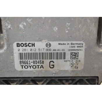 Εγκέφαλος Toyota Yaris 2005-2012 896610D450 0281012517 (BOSCH) 1039S25241
