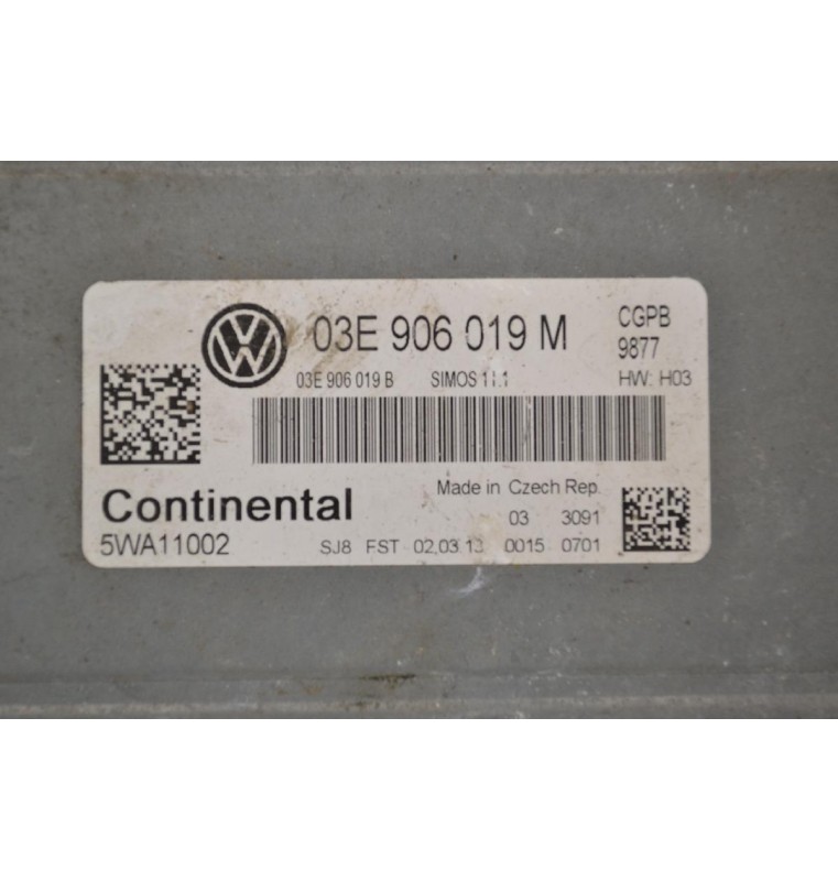 Εγκέφαλος Volkswagen Polo 1.2 2009-2015 03E906019M 03E906019B 5WA11002