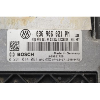 Εγκέφαλος Volkswagen Jetta / Golf 1.9 TDI 2002-2012 03G906021PM 0281014061 03G906021AN 1039S21729 (Seat Audi Skoda)