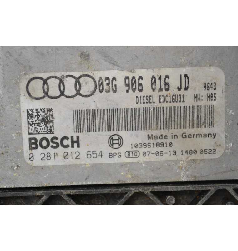 Εγκέφαλος Audi A4 2004-2008 03G906016JD 0281012654