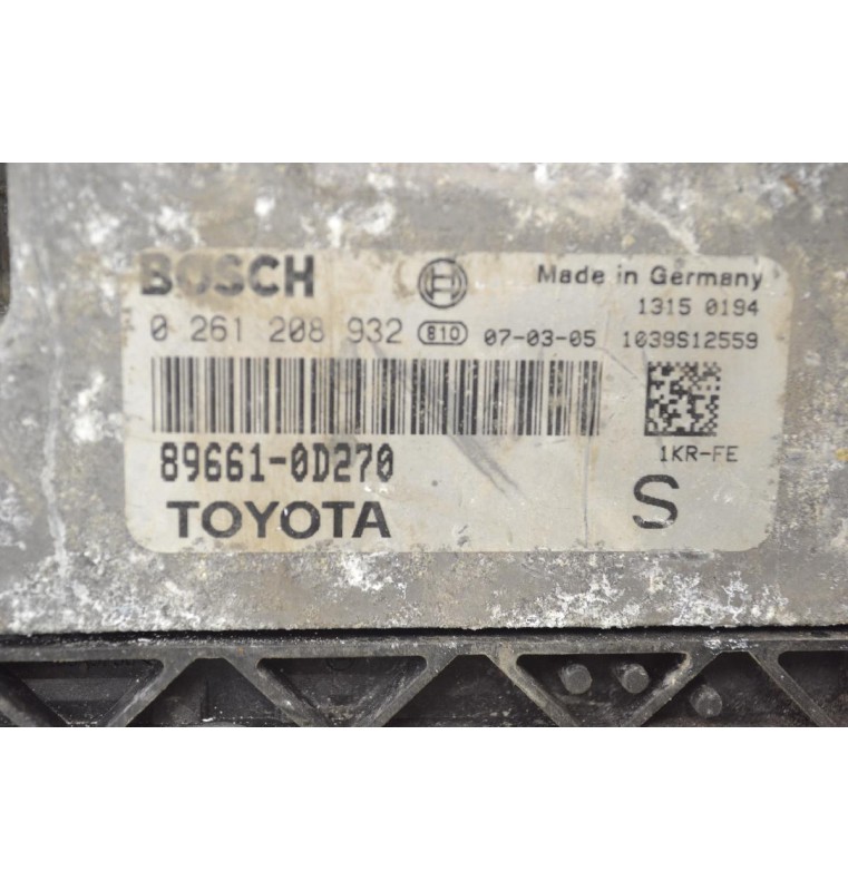 Εγκέφαλος Toyota Yaris 2005-2014 BOSCH 896610D270 0261208932