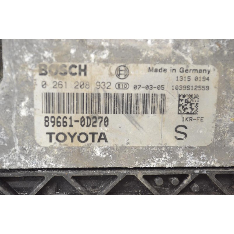 Εγκέφαλος Toyota Yaris 2005-2014 BOSCH 896610D270 0261208932