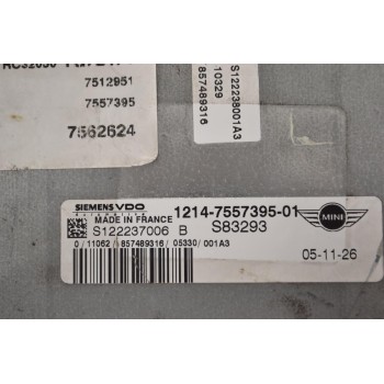 Εγκέφαλος Mini Cooper S 1.6  2002-2006 VDO 1214-7557395-01 S122237006 (Compressor)