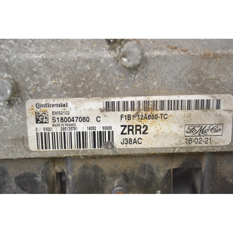 Εγκέφαλος Ford Fiesta 2008-2017 CONTINENTAL S180047060C F1B112A650TC ZRR2 J38AC EMS2102