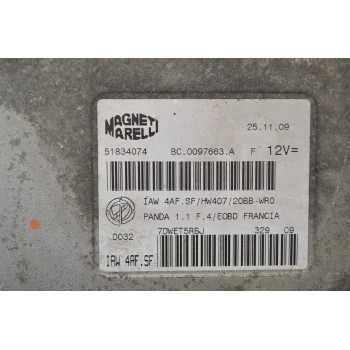 Εγκέφαλος Fiat Panda 2003-2025 MAGNETI M. 51834074 BC0097663A 7DWET5RBJ IAW4AFSF/HW407/20BBWRO