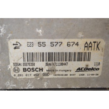 Εγκέφαλος Opel Astra 2009-2015 BOSCH 55577674 86AATK711100447 5575350 0281017452