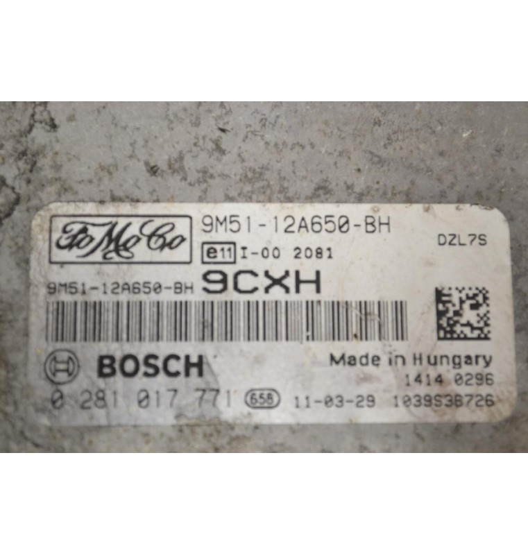Εγκέφαλος Ford Focus 1.6D G8DD 2003-2015 9M51-12A650-BH 0281017771