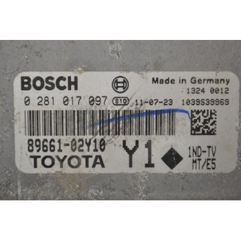 Εγκέφαλος Toyota Auris 1.4 D4D 2008-2013 BOSCH 89661-02Y10 0281017097 1039S39969