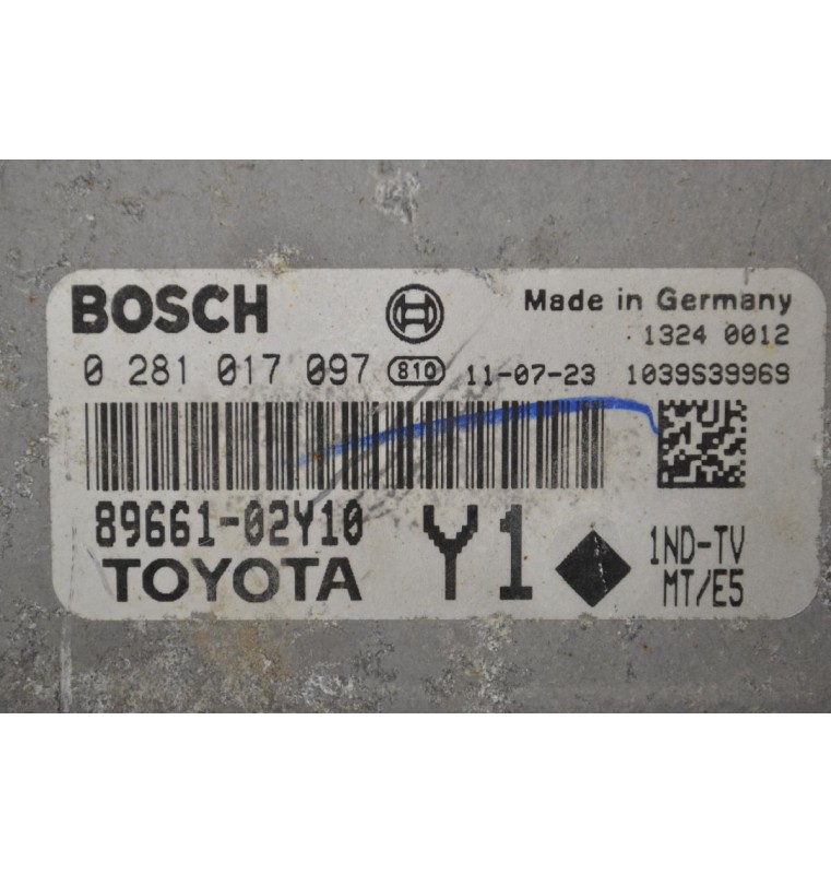 Εγκέφαλος Toyota Auris 1.4 D4D 2008-2013 BOSCH 89661-02Y10 0281017097 1039S39969