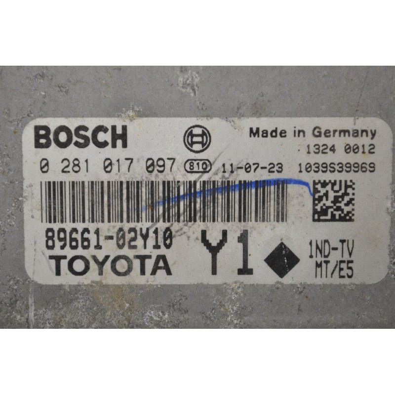 Εγκέφαλος Toyota Auris 1.4 D4D 2008-2013 BOSCH 89661-02Y10 0281017097 1039S39969