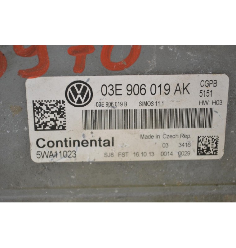 Εγκέφαλος Volkswagen Polo 2009-2022 CONTINENTAL 03E906019AK 5WA11023 03E906019B