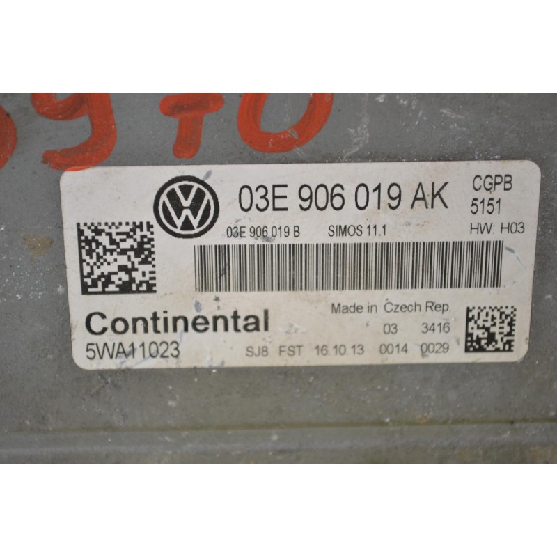 Εγκέφαλος Volkswagen Polo 2009-2022 CONTINENTAL 03E906019AK 5WA11023 03E906019B