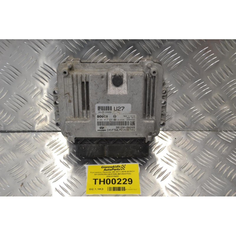 Εγκέφαλος Hyundai i40 2011-2019 BOSCH 391202A209 D4VF5WLMCVEH1T2U 0281018492