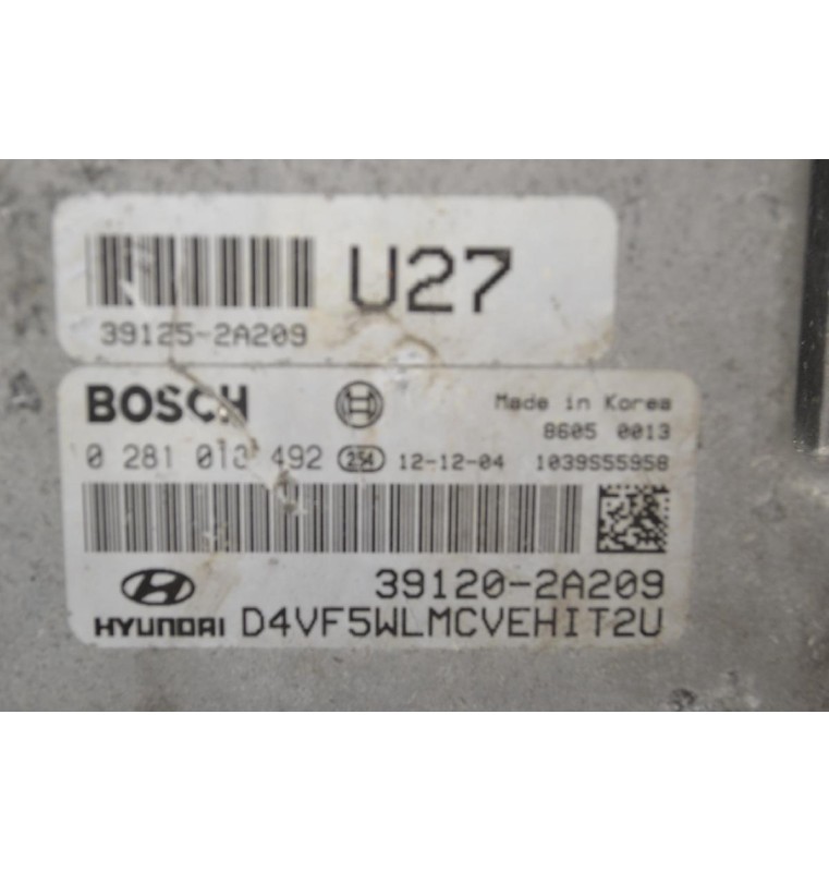 Εγκέφαλος Hyundai i40 2011-2019 BOSCH 391202A209 D4VF5WLMCVEH1T2U 0281018492