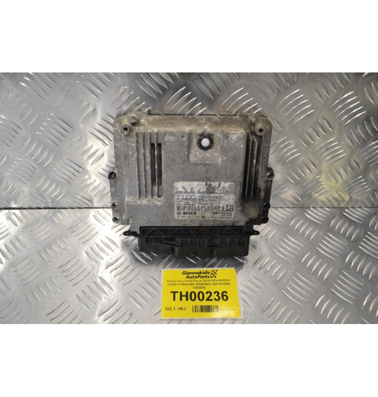 Εγκέφαλος Ford Focus 2010-2014 BOSCH CV6Q-12A650-BD 1039S5632 0281019385 1263005