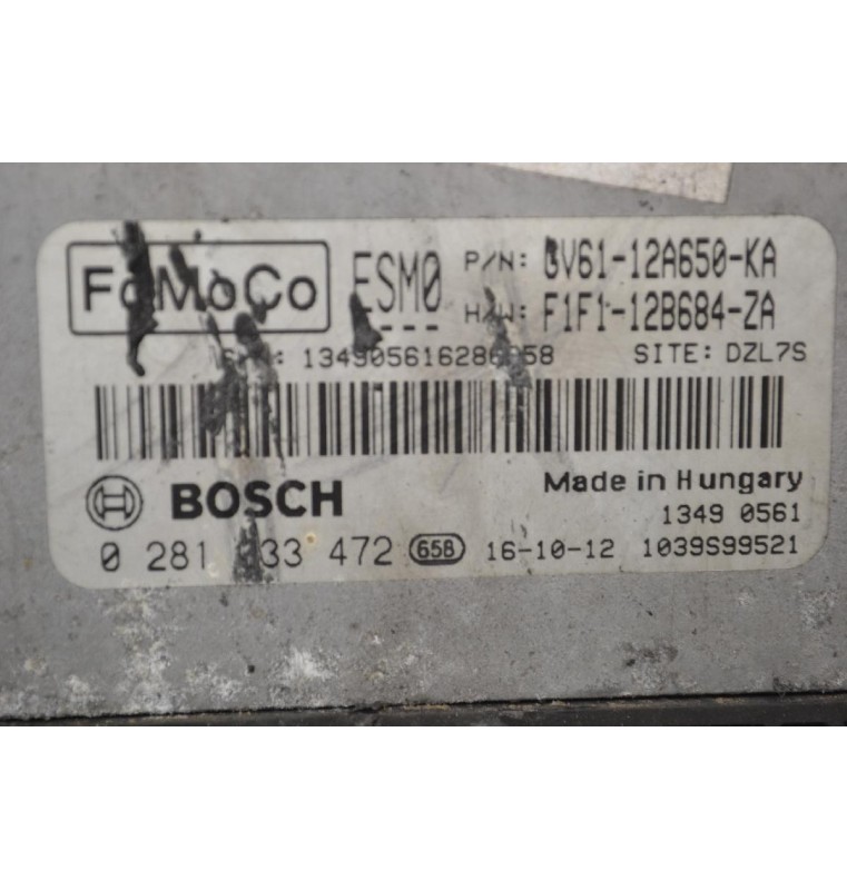 Εγκέφαλος Ford Transit Connect 2013-2025 BOSCH GV6112A650KA F1F112B684ZA 0281033472