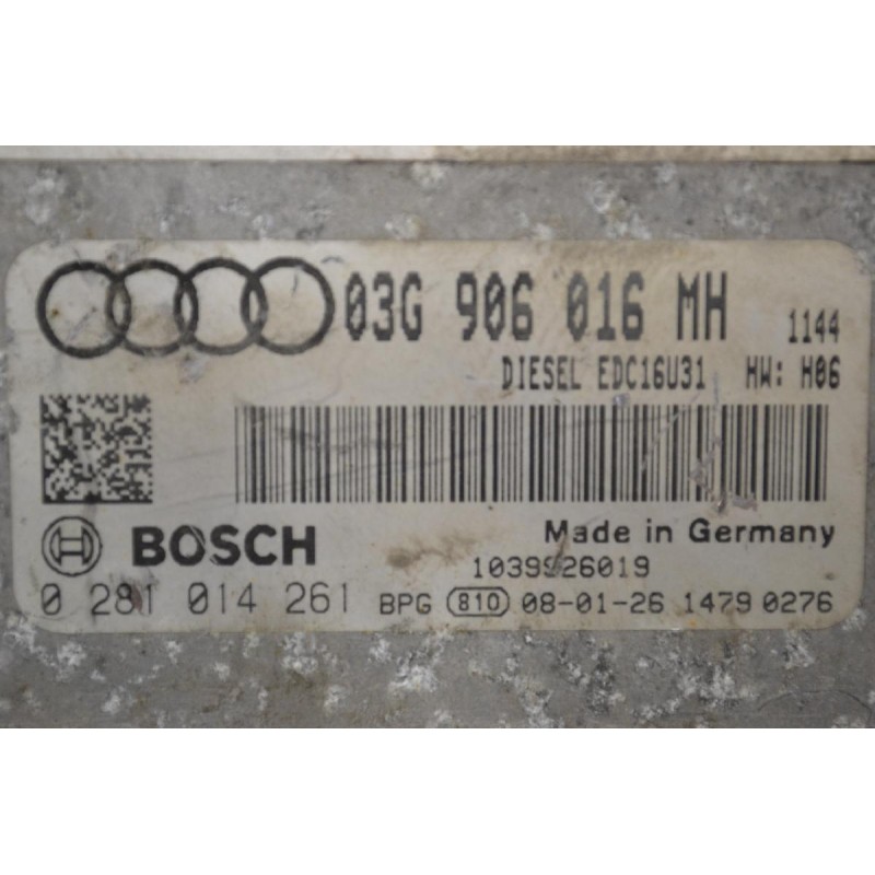 Εγκέφαλος Audi A6 2004-2011 BOSCH 03G906016MH 0281014261 1039926019