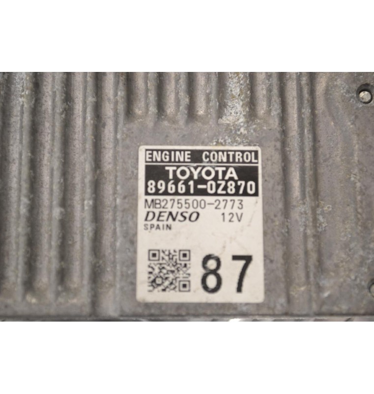 Εγκέφαλος Toyota Auris 2012-2015 DENSO 896610Z870 MB2755002773