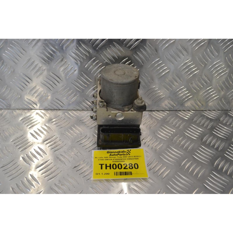 Μονάδα ABS Nissan Tiida 2007-2011 BOSCH 47660 EM10A 47660EM10A 0265231845 0265800580