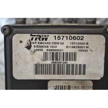 Μονάδα ABS Peugeot 407 2004-2011 SIEMENS 15710602 15710502-B S118676001M 05242 TRW