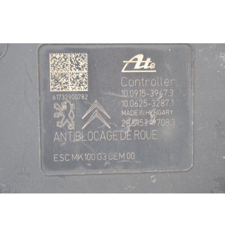 Μονάδα ABS Peugeot 208 2012-2021 ATE 9817031680 10.0220-0881.4 10.0915-3947.3 10.0625-3287.1 28.5153-9708.3