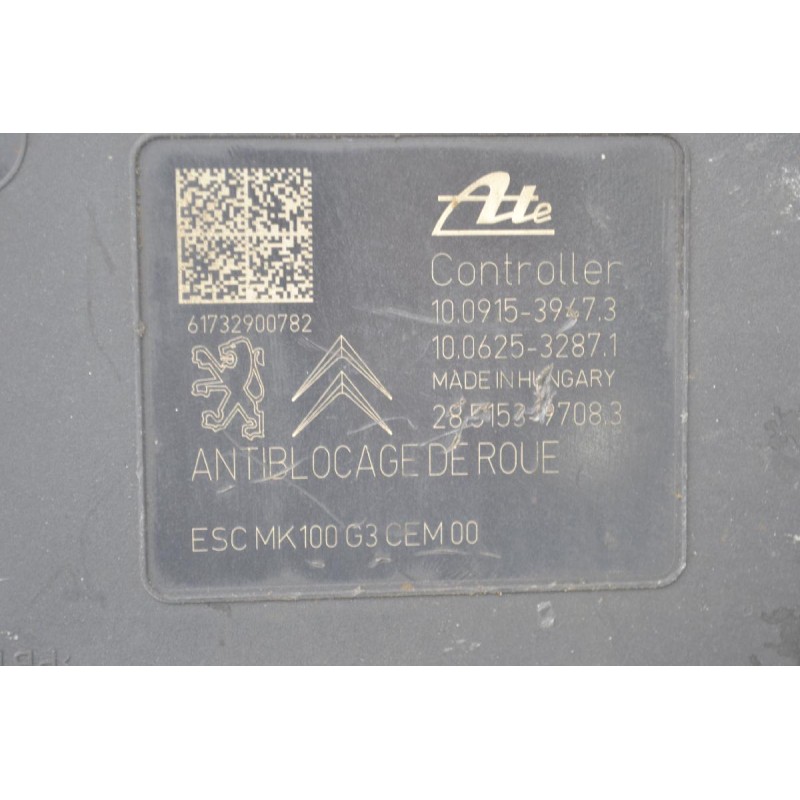 Μονάδα ABS Peugeot 208 2012-2021 ATE 9817031680 10.0220-0881.4 10.0915-3947.3 10.0625-3287.1 28.5153-9708.3