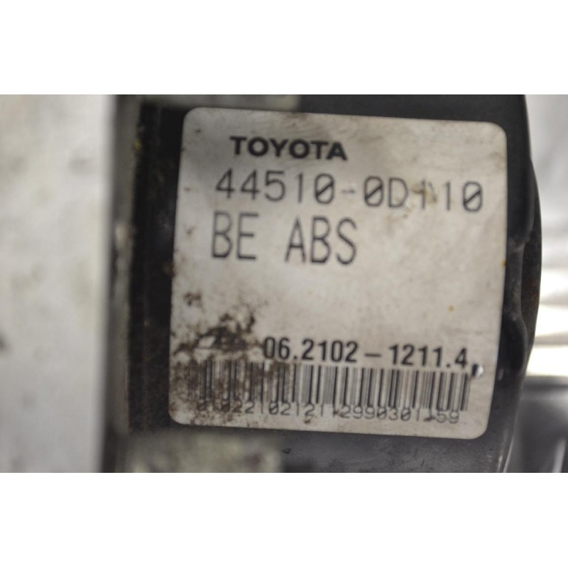 Μονάδα ABS Toyota Yaris 2005-2014 ATE 44510-0D110 445100D110 89541-0D060 895410D060 06.2102-1211.4 06.2109-5622.3 28.5700-8703.3