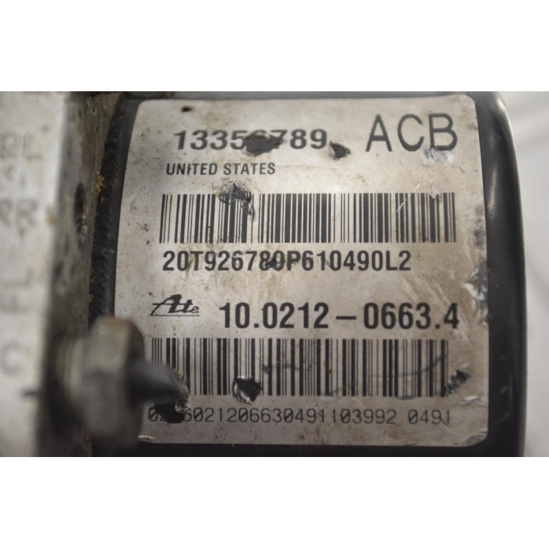 Μονάδα ABS Opel Astra 2010-2017 ATE 13356789 10021206634 10.0212-0663.4
