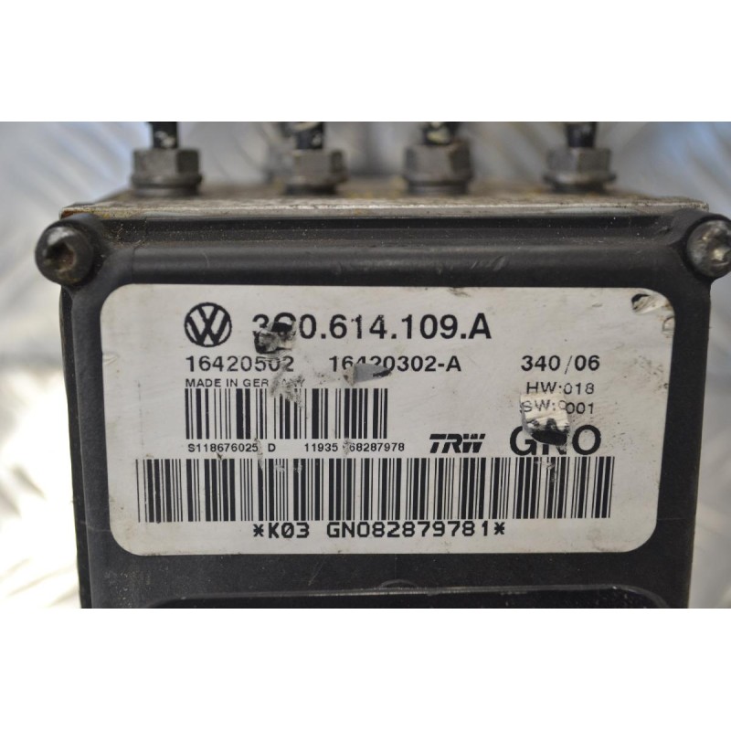 Μονάδα ABS Volkswagen Passat 2005-2010 TRW 3C0.614.109.A 3C0614109A 16420502