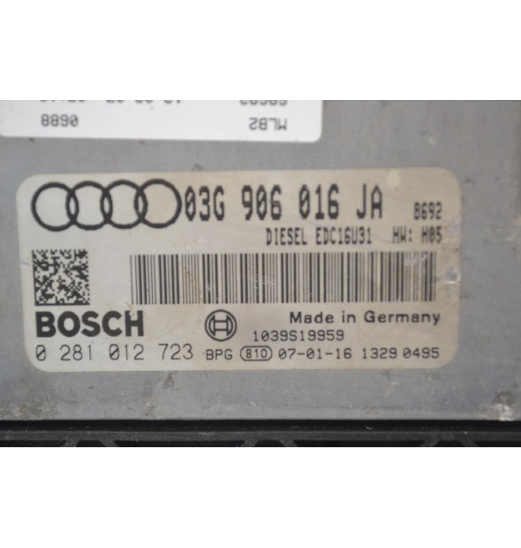 Εγκέφαλος Audi A4 B7 BKE 2004-2007 03G906016JA 0281012723 (BOSCH) 1039S19959