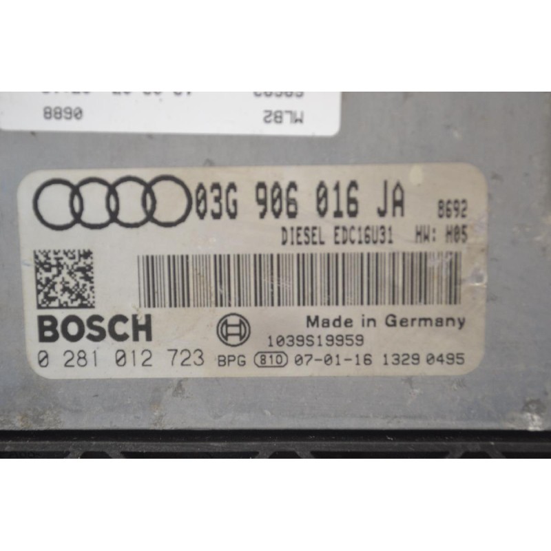 Εγκέφαλος Audi A4 B7 BKE 2004-2007 03G906016JA 0281012723 (BOSCH) 1039S19959