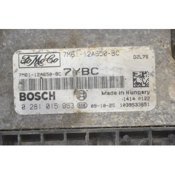Εγκέφαλος Mazda 3 2009-2013 (Y6/1,6 Diesel) BOSCH 7M61-12A650-BC 7M6112A650BC 0281015963 1039S33651 7YBC