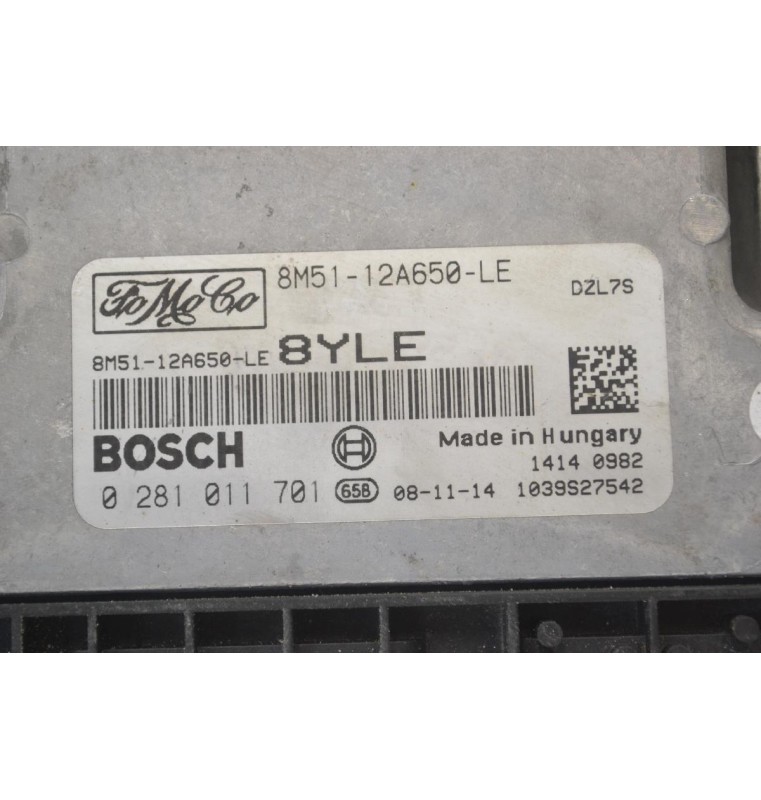 Εγκέφαλος Ford Focus 2008-2011 BOSCH 8M51-12A650-LE 8M5112A650LE 0281011701 1039S27542